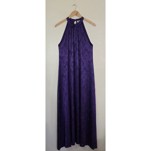 KONTATTO Dresses & Skirts - Kontatto Halter Satin Maxi Dress Gown Womens Medium Made In Italy